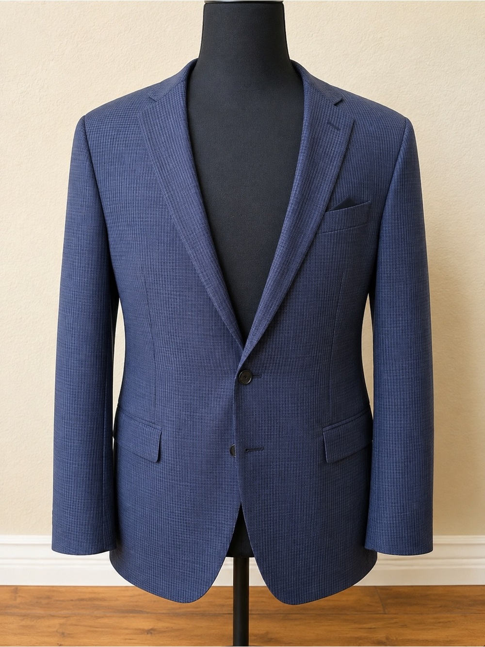 Brooks Brothers Fitzgerald 1818 "BrooksCool" Full Canvas Micro-Check Sport Coat